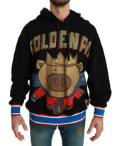 Dolce & Gabbana Black Sweater Pig of the Year Hooded -   -  Dolce & Gabbana.